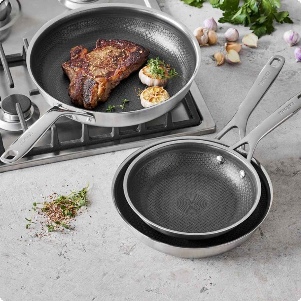 Morsø Stegepandesæt 3 dele, 79Nord Hybrid